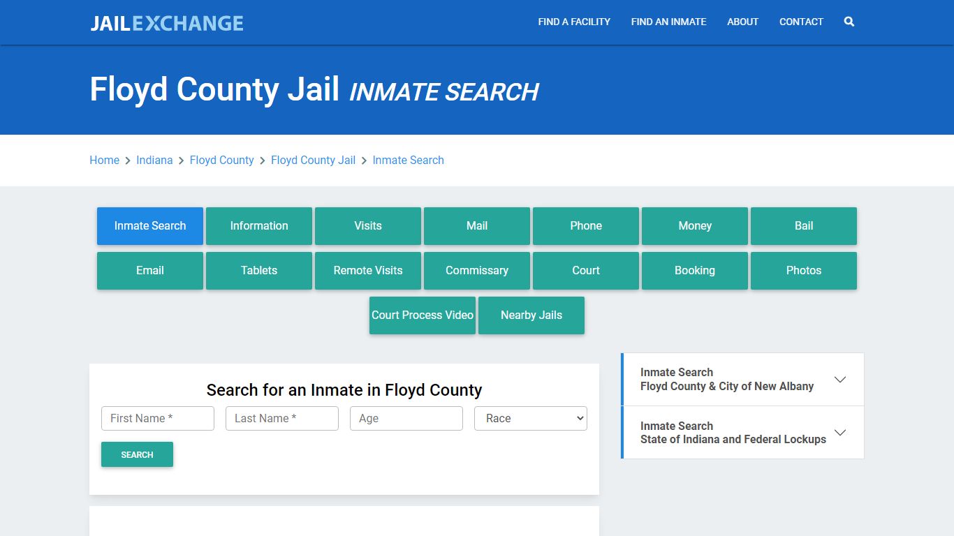 Floyd County Jail, IN Inmate Search: Roster & Mugshots