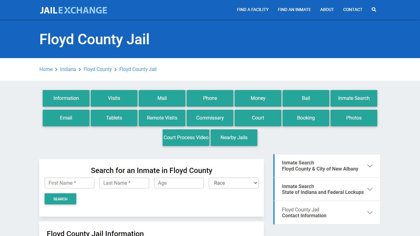 Floyd County Jail Roster Lookup, IN, Inmate Search - Jail Exchange